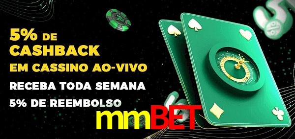 Promoções do cassino ao Vivo mmbet